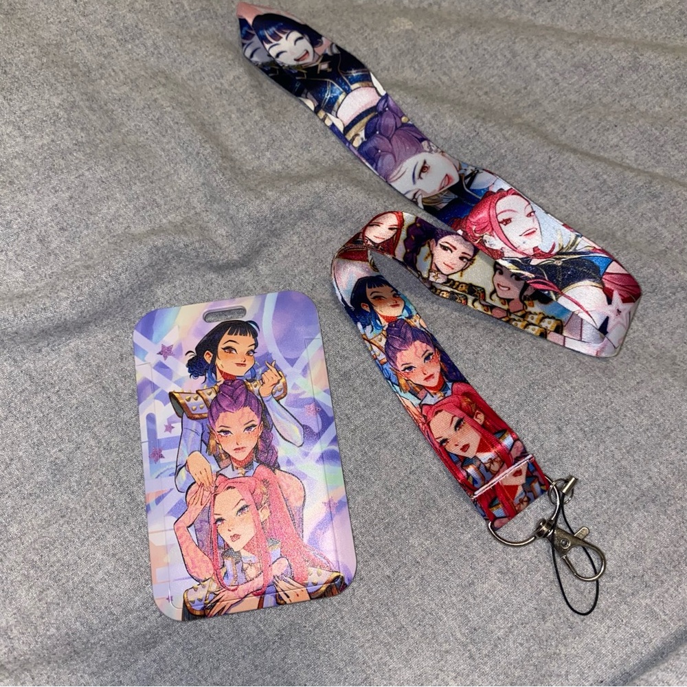 Kpop Demon Hunter - Rumi, Mira, Zoey - Lanyard and ID card Holder